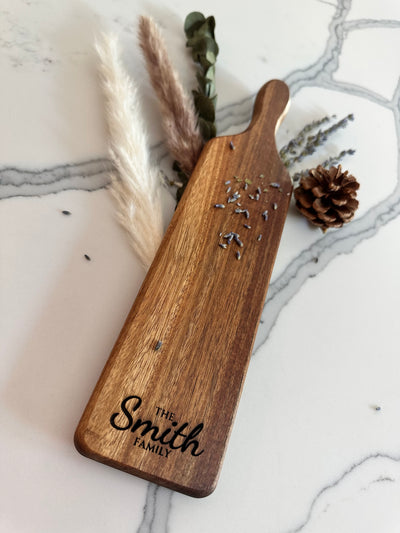 Personalized Acacia Charcuterie Board -  Charcuterie Board Engraving ideas for Wedding Birthday Bridal Shower Gift and more