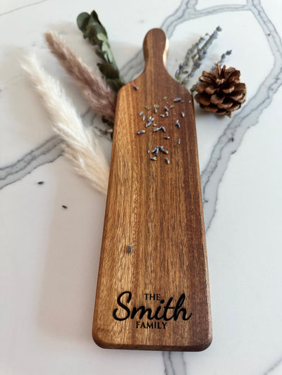 Personalized Acacia Charcuterie Board -  Charcuterie Board Engraving ideas for Wedding Birthday Bridal Shower Gift and more