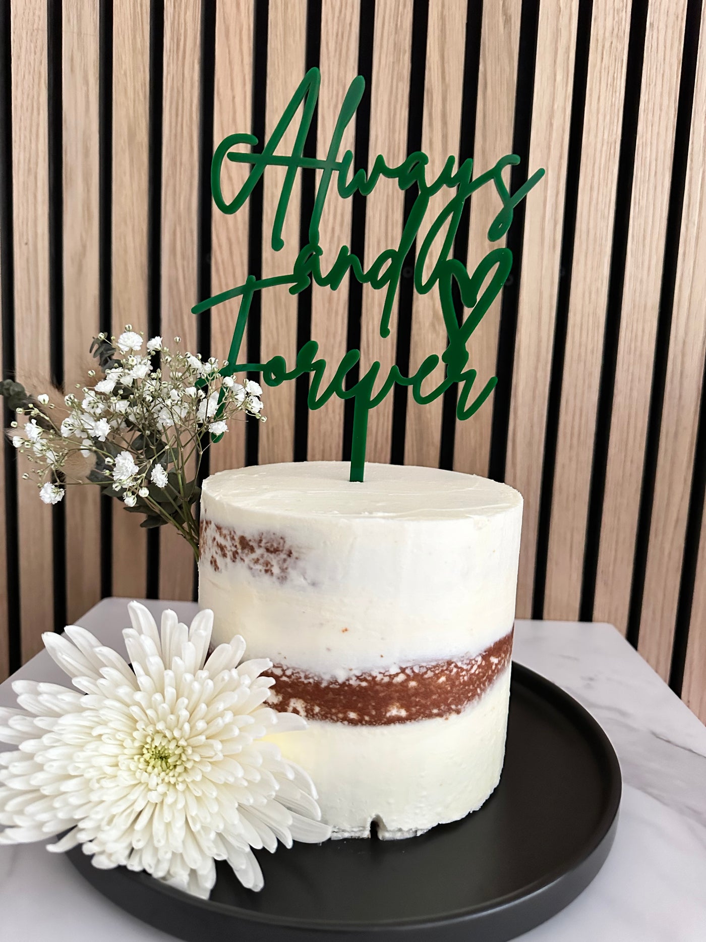 Acrylic Cake Topper Always and Forever