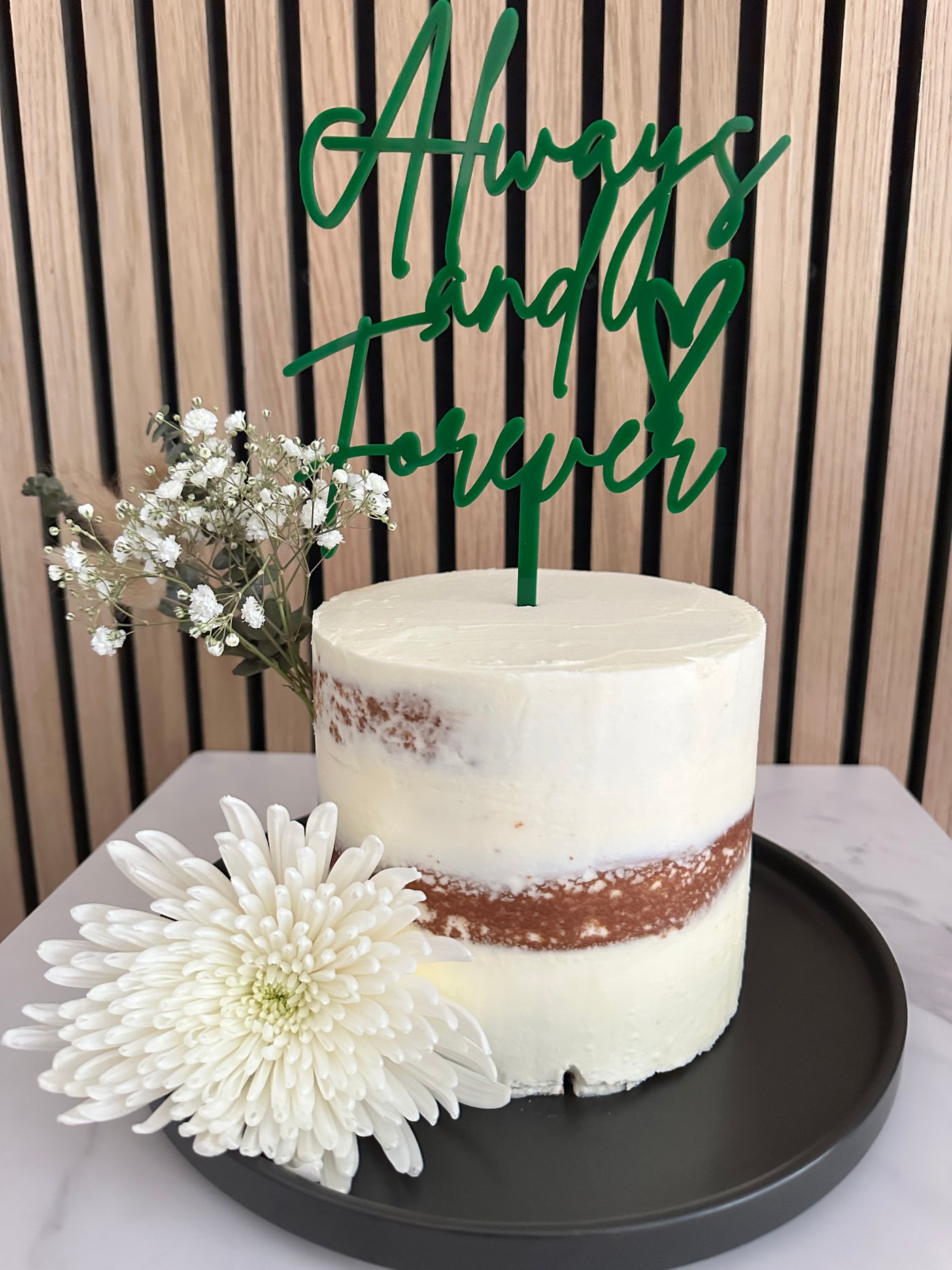 Acrylic Cake Topper Always and Forever