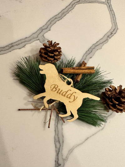 Personalize Christmas Ornament Hanger "Dog"