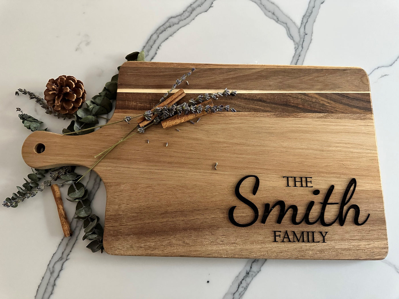 Personalized Wooden Charcuterie & Bread Board: Custom Engraved Serving Platter for Weddings and Housewarming