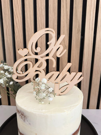 Wood Cake Topper Baby Shower