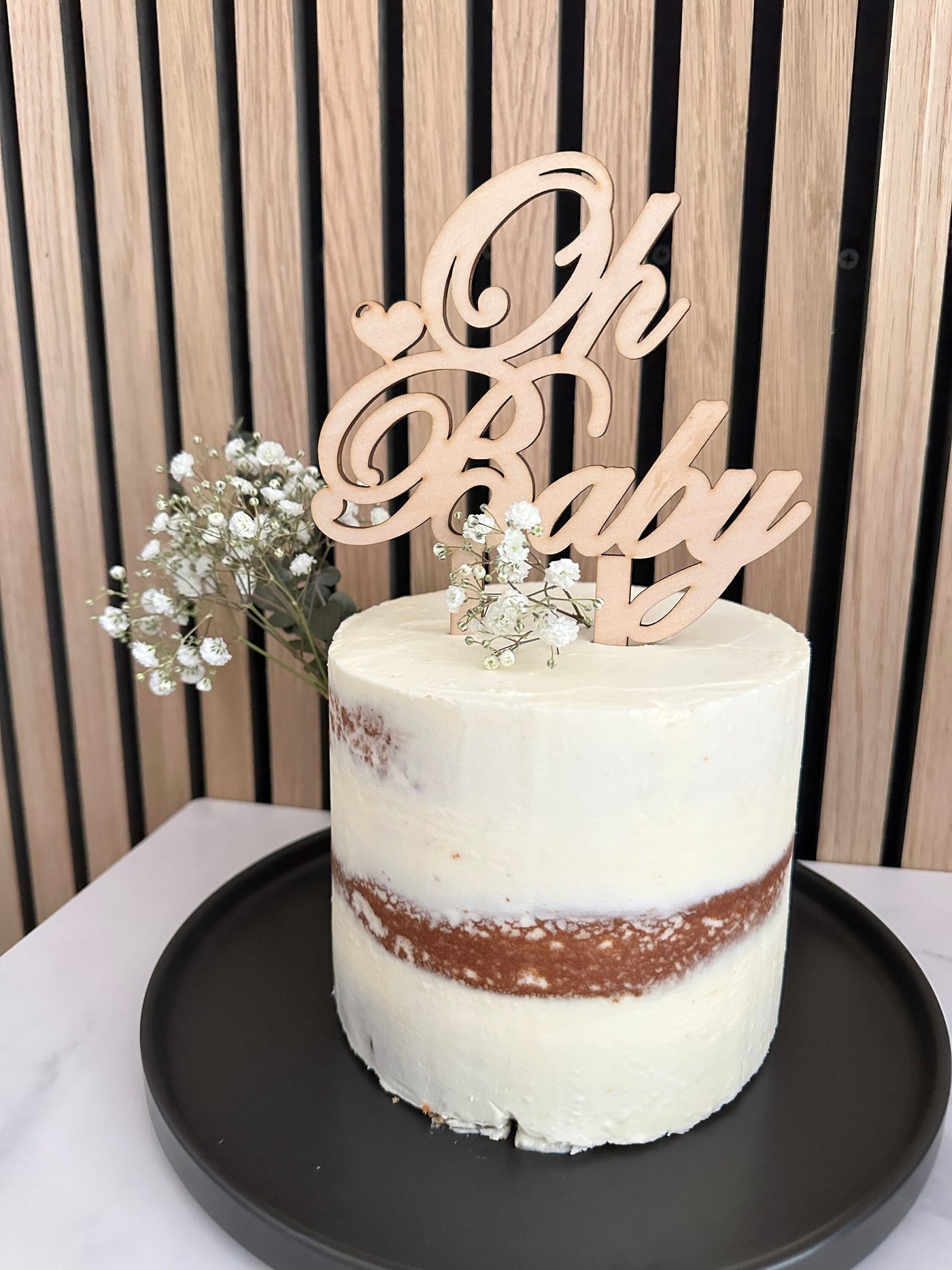 Wood Cake Topper Baby Shower