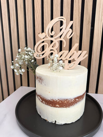 Wood Cake Topper Baby Shower