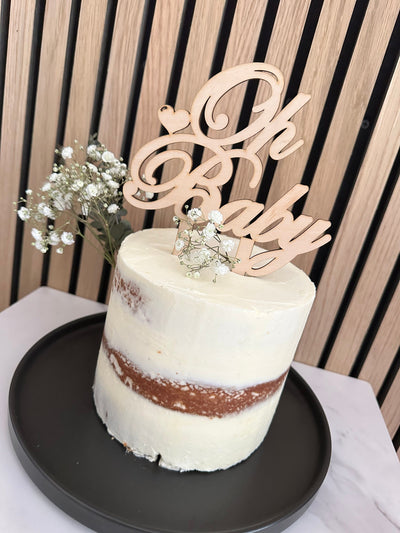 Wood Cake Topper Baby Shower