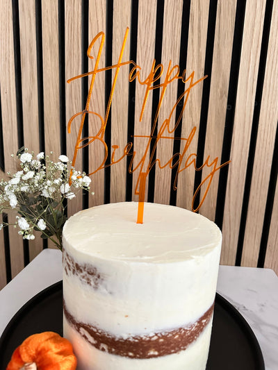 Acrylic Cake Topper Happy Birthday