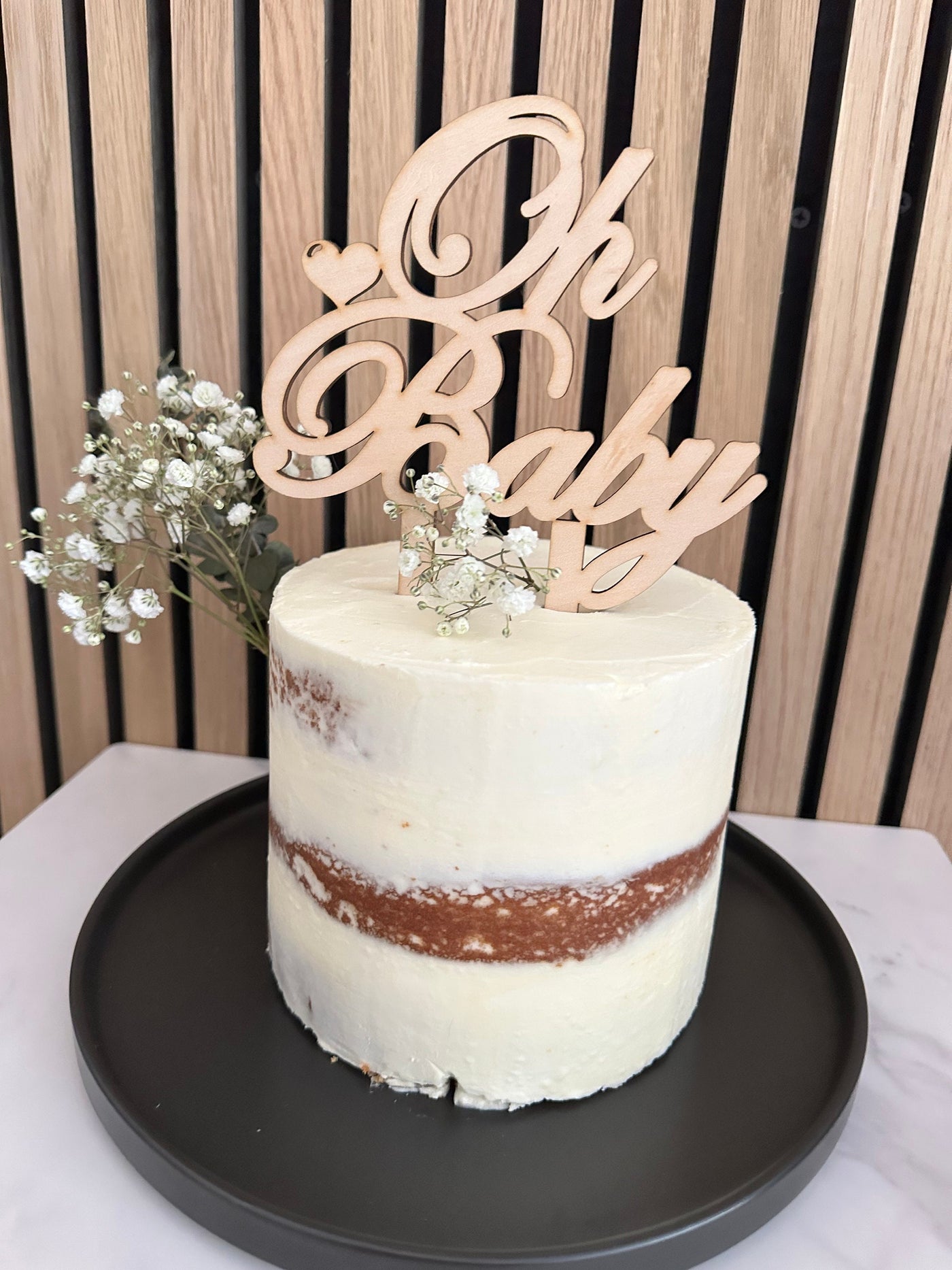 Wood Cake Topper Baby Shower