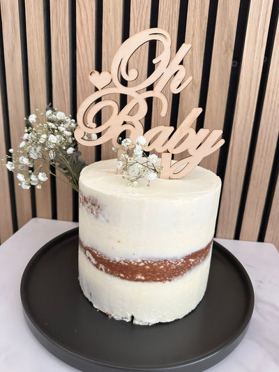 Wood Cake Topper Baby Shower