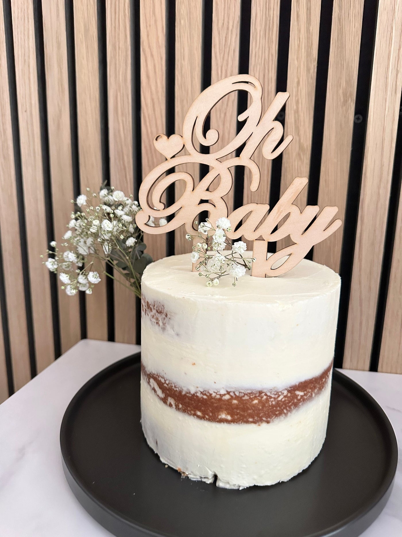 Wood Cake Topper Baby Shower