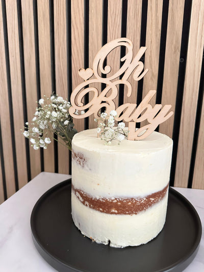 Wood Cake Topper Baby Shower