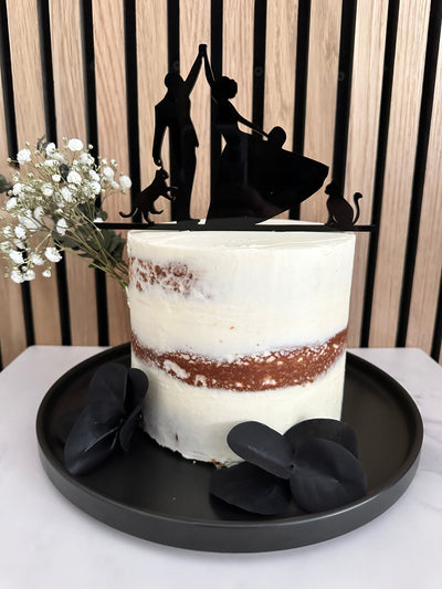 Acrylic Cake Topper Wedding with Cats