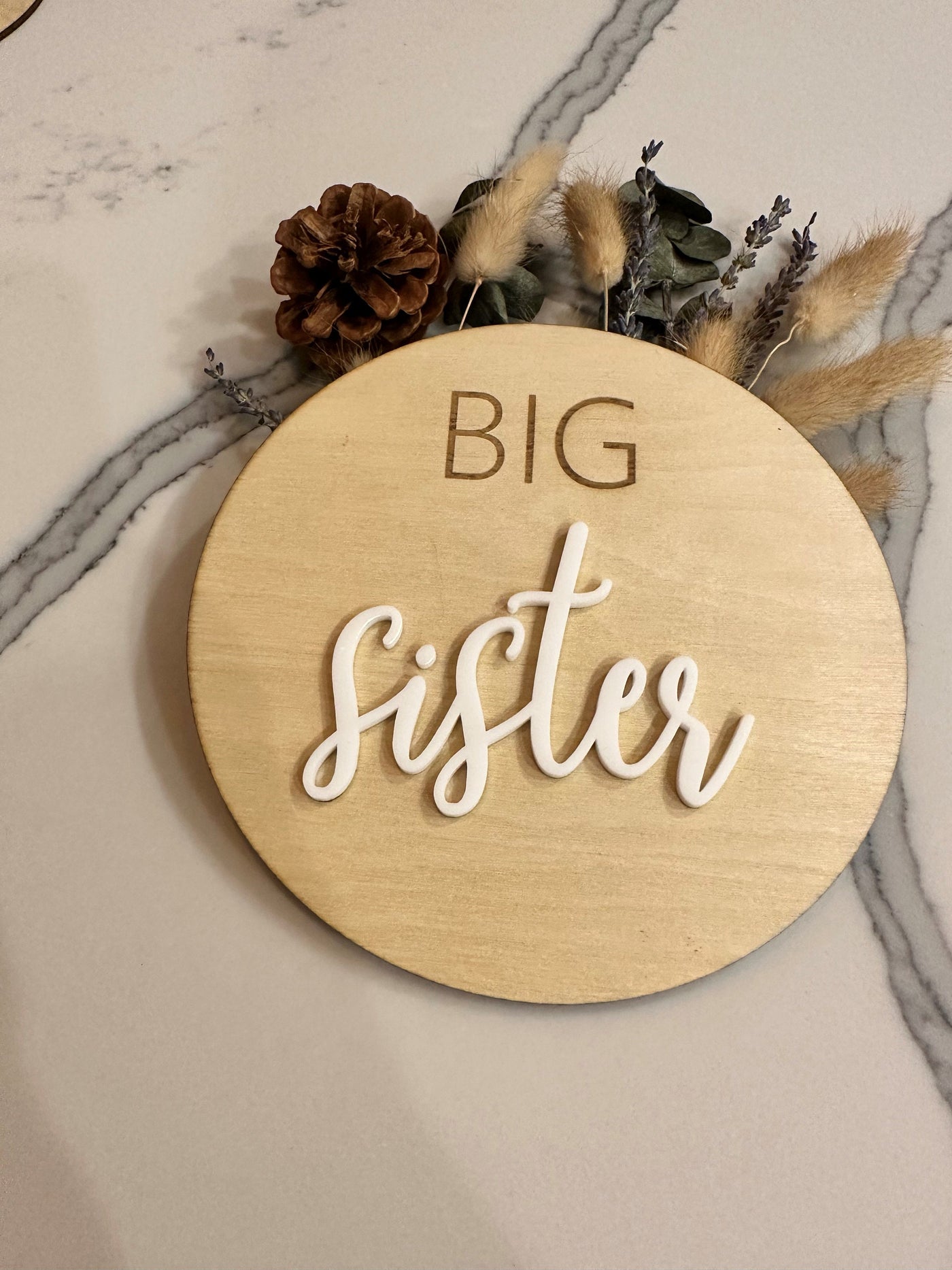 Big Sibling Photo Prop Sign, Baby Announcement, Sibling Announcement