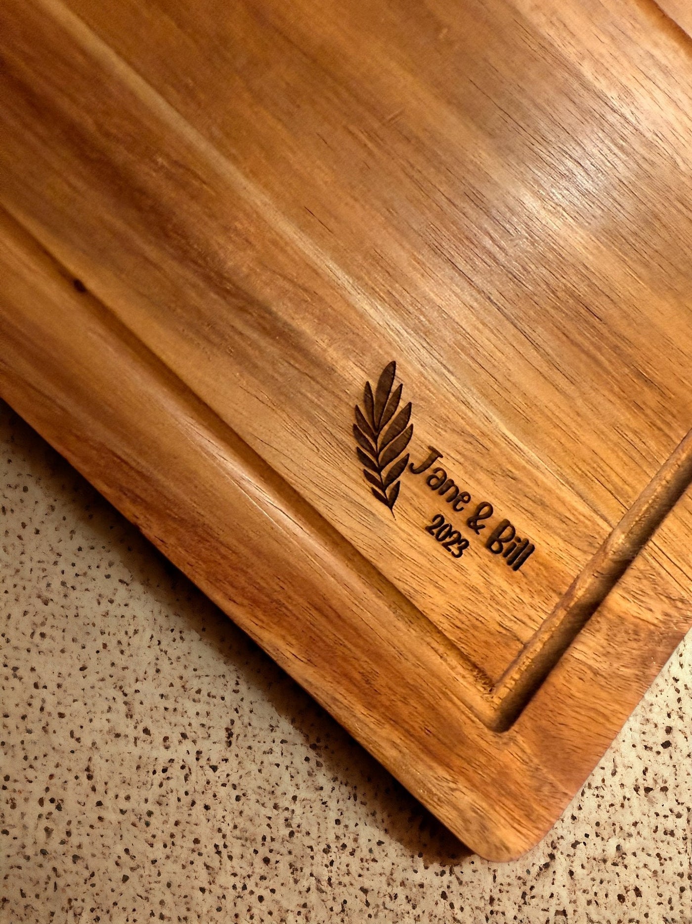 Personalized Charcuterie Board: Custom Engraved Wood Serving Platter for Weddings, Housewarming, Realtor Gifts