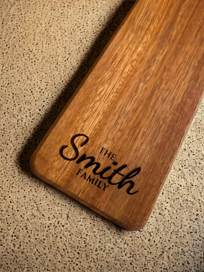Personalized Charcuterie Board: Customized Wooden Serving Platter for Weddings, Housewarming & Realtors