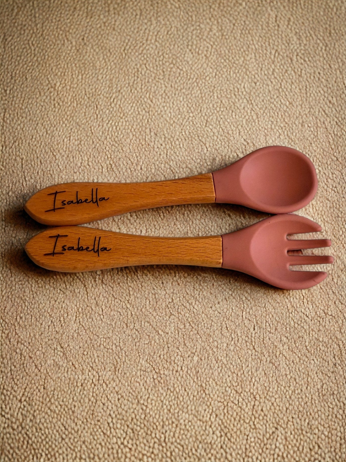 Baby Cutlery Set, Toddler Gifts, Utensil, Silicone Baby Spoon and Fork Set, Baby Shower Gift, Toddler Spoon and Fork, New Parents Gift