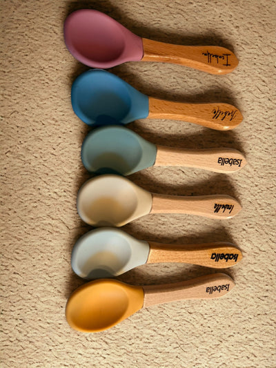 Baby Cutlery Set, Toddler Gifts, Utensil, Silicone Baby Spoon and Fork Set, Baby Shower Gift, Toddler Spoon and Fork, New Parents Gift