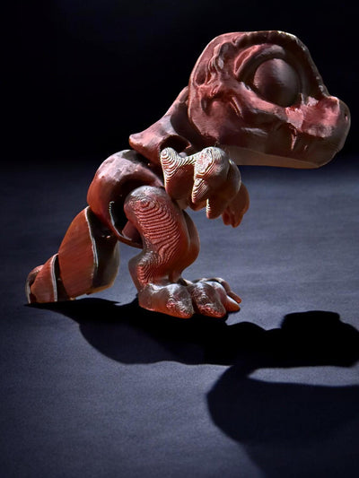 3D Printed Articulated T-Rex: Miniature Dinosaur Toy for Collectors, Kids & Home Decor, Toddler Romm Decor, Bookshelf Decor Sensory Toy Gift