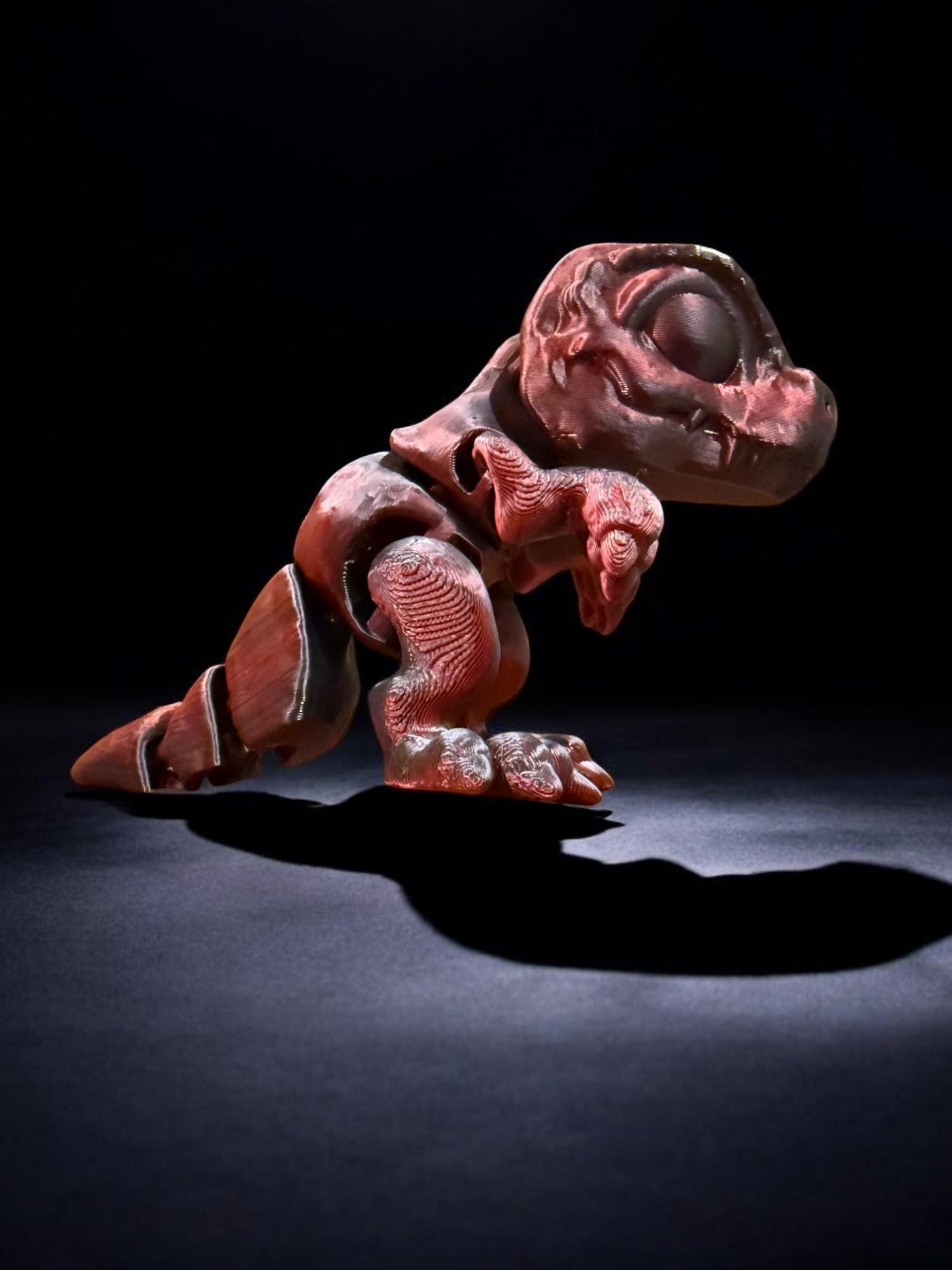 3D Printed Articulated T-Rex: Miniature Dinosaur Toy for Collectors, Kids & Home Decor, Toddler Romm Decor, Bookshelf Decor Sensory Toy Gift