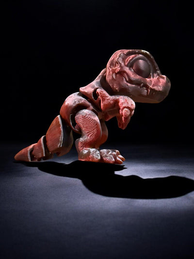3D Printed Articulated T-Rex: Miniature Dinosaur Toy for Collectors, Kids & Home Decor, Toddler Romm Decor, Bookshelf Decor Sensory Toy Gift