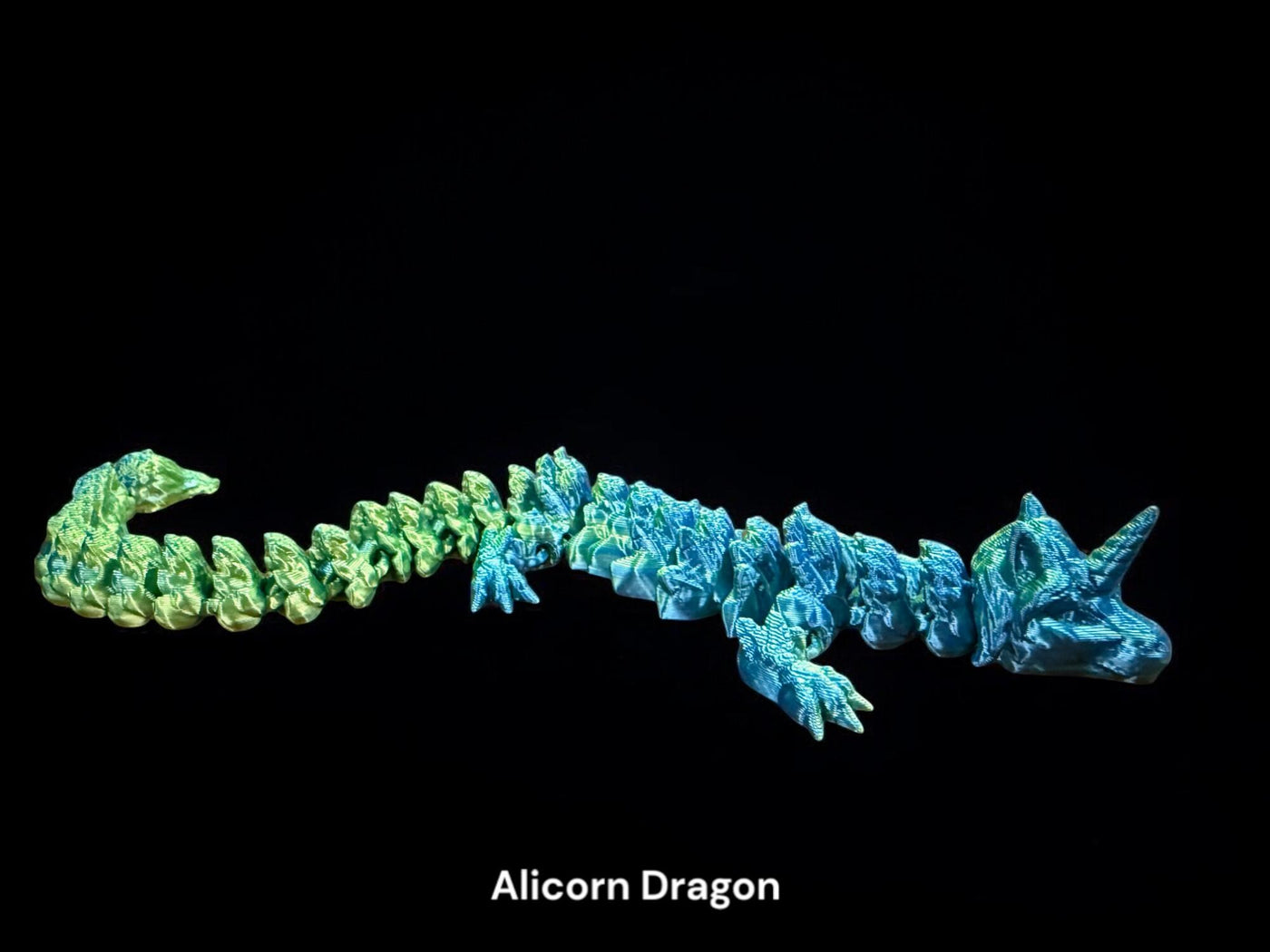 3D Printed Fantasy Articulated Unicorn & Gingerbread Dragon Figurine - Collectible Toy, Desk and Bookshelf Decor, Sensory Toy, Toddler Room