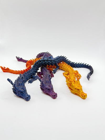 3D Printed Articulated Dragon with the "NEW" Egg: Fantasy Figurine, Collectible Toy Bookshelf and Desk Decor, Toddler Room Decor Easter Gift