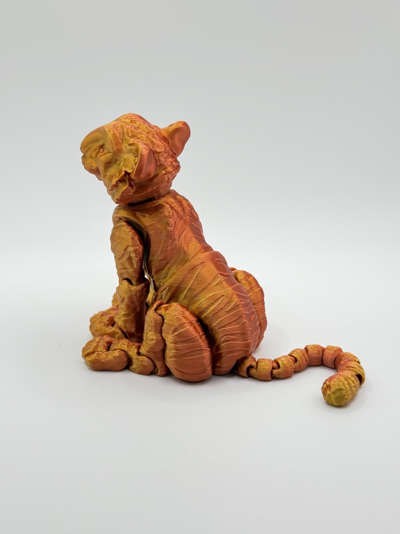 3D Printed Articulated Tiger: Sensory Fidget ToyFantasy Collectible Toddler Room Decor Birthday Gift, Bookshelf and Desk Decor Easter Gift