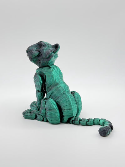 3D Printed Articulated Tiger: Sensory Fidget ToyFantasy Collectible Toddler Room Decor Birthday Gift, Bookshelf and Desk Decor Easter Gift