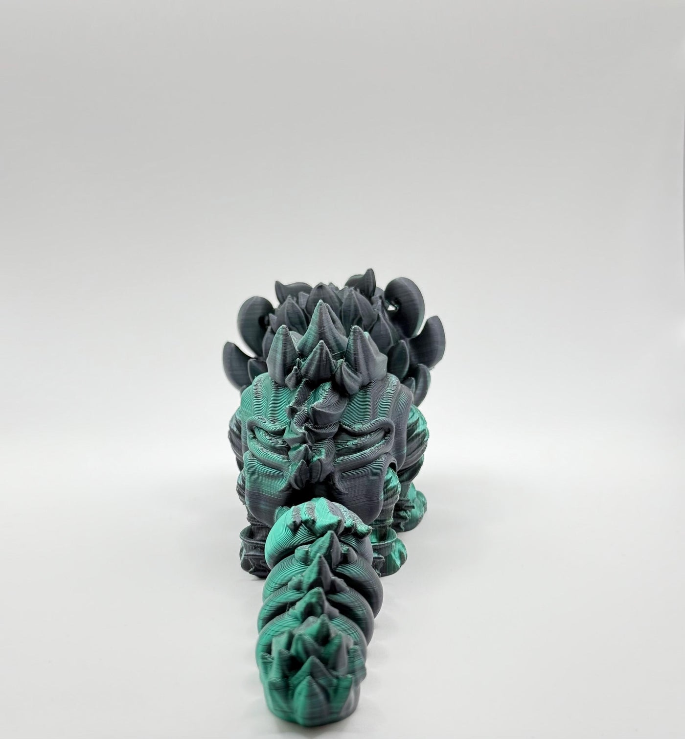3D Printed Articulated Chinese Kirin Lion: Mythical Beast Fidget Toy & Fantasy Figurine for Collectors, Bookshelf and Desk Decor, Sensory