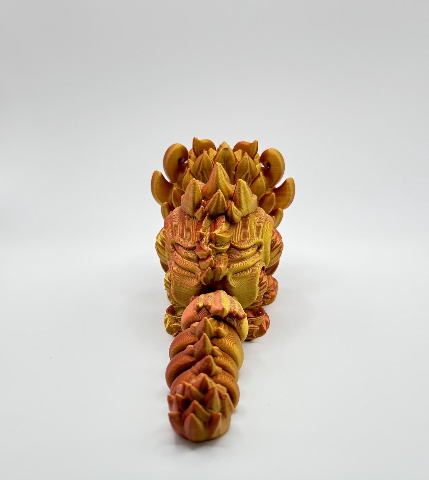 3D Printed Articulated Chinese Kirin Lion: Mythical Beast Fidget Toy & Fantasy Figurine for Collectors, Bookshelf and Desk Decor, Sensory