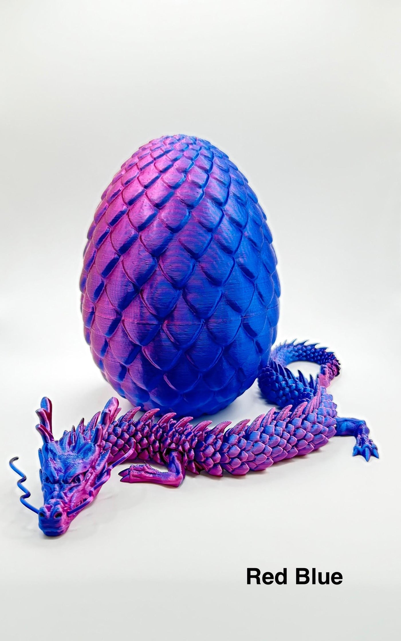 3D Printed Dragon, Dragon Egg, Articulated Dragon Figurine, Toddler Room Decor, Dragon Toy Handmade Children Toys, Bookshelf Decor