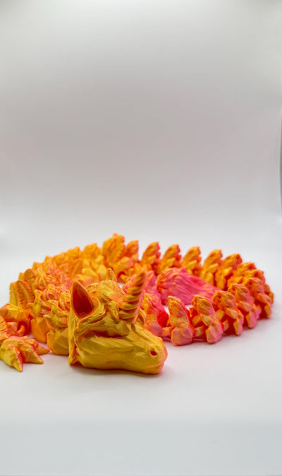 3D Printed Articulated Alicorn Dragon: Fantasy Collectible Desk Toy, Toddler Room & Bookshelf Decor, Sensory Toy, Birthday Gift,