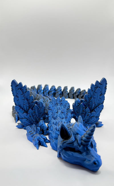 3D Printed Articulated Alicorn Dragon: Fantasy Collectible Desk Toy, Toddler Room & Bookshelf Decor, Sensory Toy, Birthday Gift,