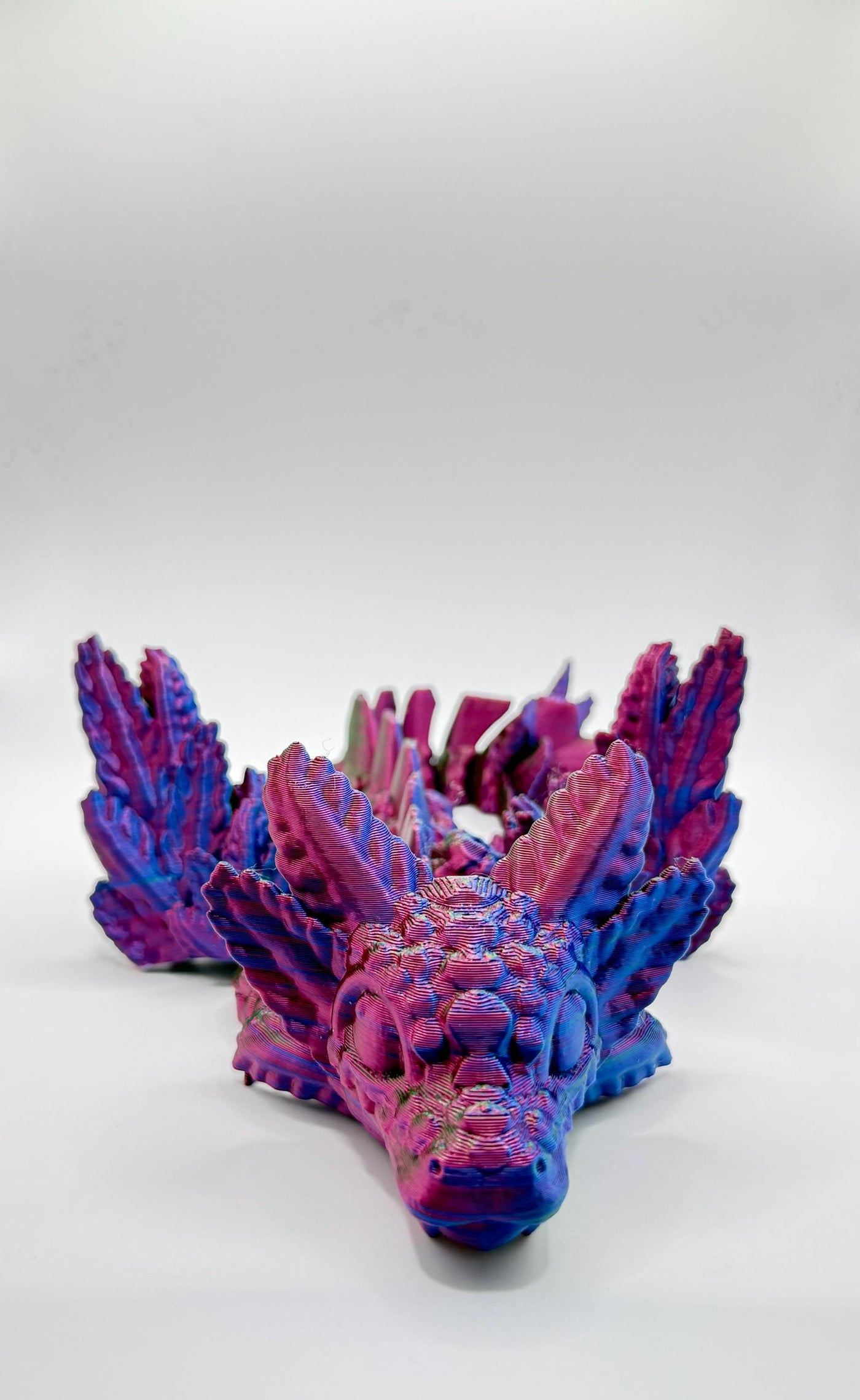 3D Printed Fantasy Axolotl Dragon: Articulated Figurine for Collectors, Kids & Home Decor, Bookshelf Decor, Toddler Room Decor Sensory Toy