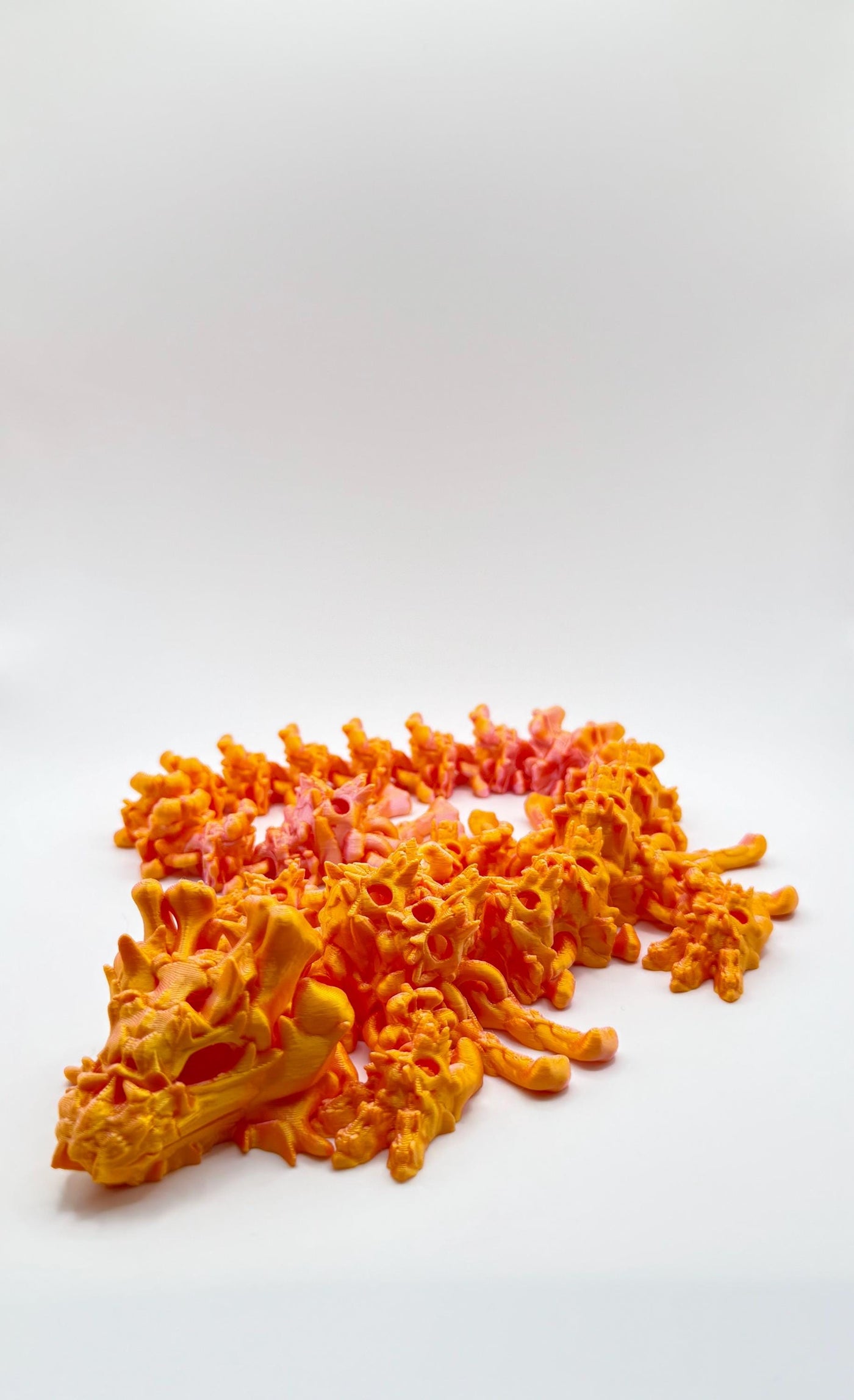 3D Printed Articulated Baby Hollow Dragon Figurine - Fantasy Toy, Collector's Decor, Desk, Sensory Toy, Birthday Gift
