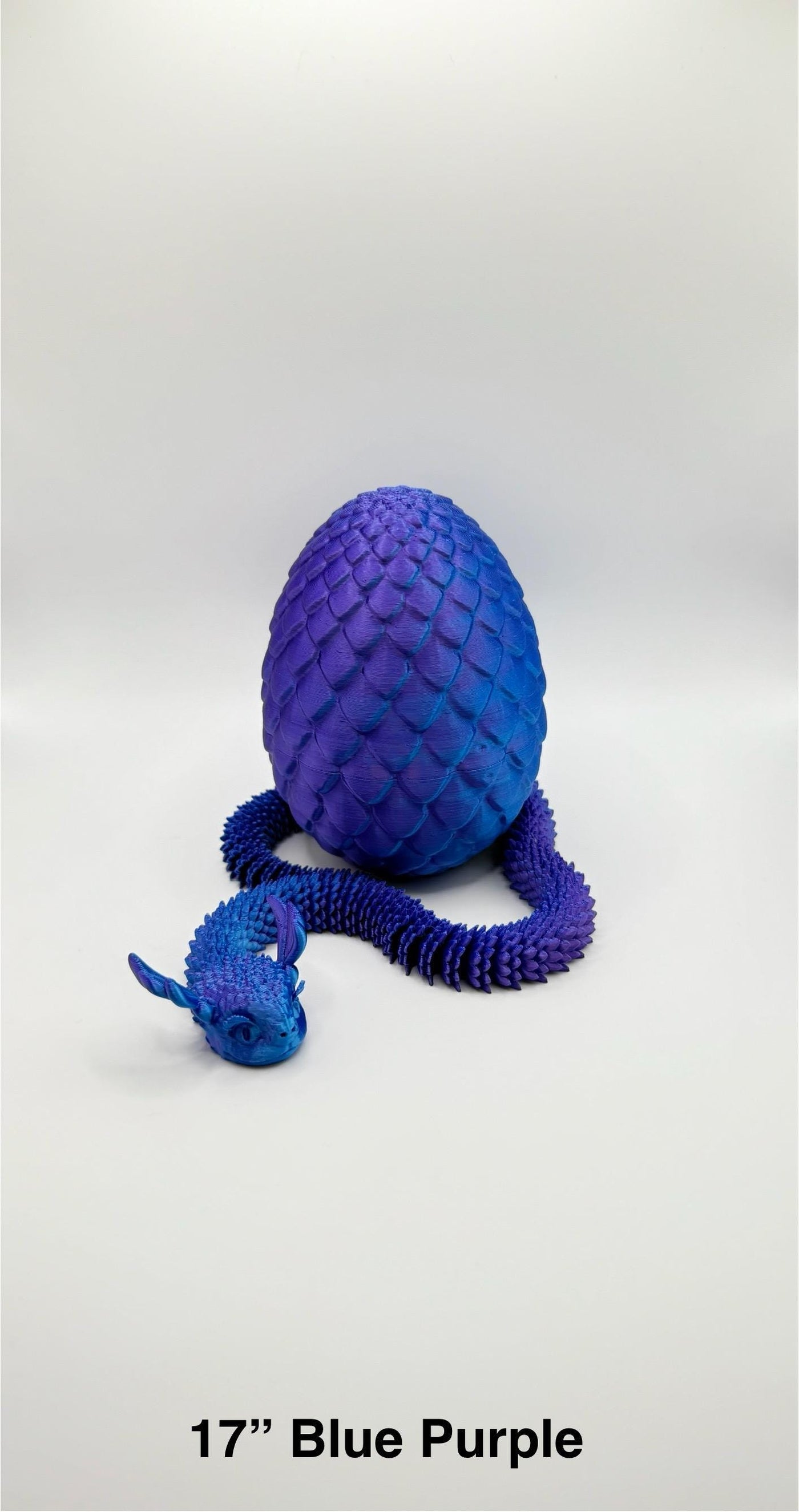 3D Printed Articulated Snake with Egg: Unique Sensory Toy, Bookshelf and Desk Decor, Birthday Gift, Toddlers Room Decor, Easter
