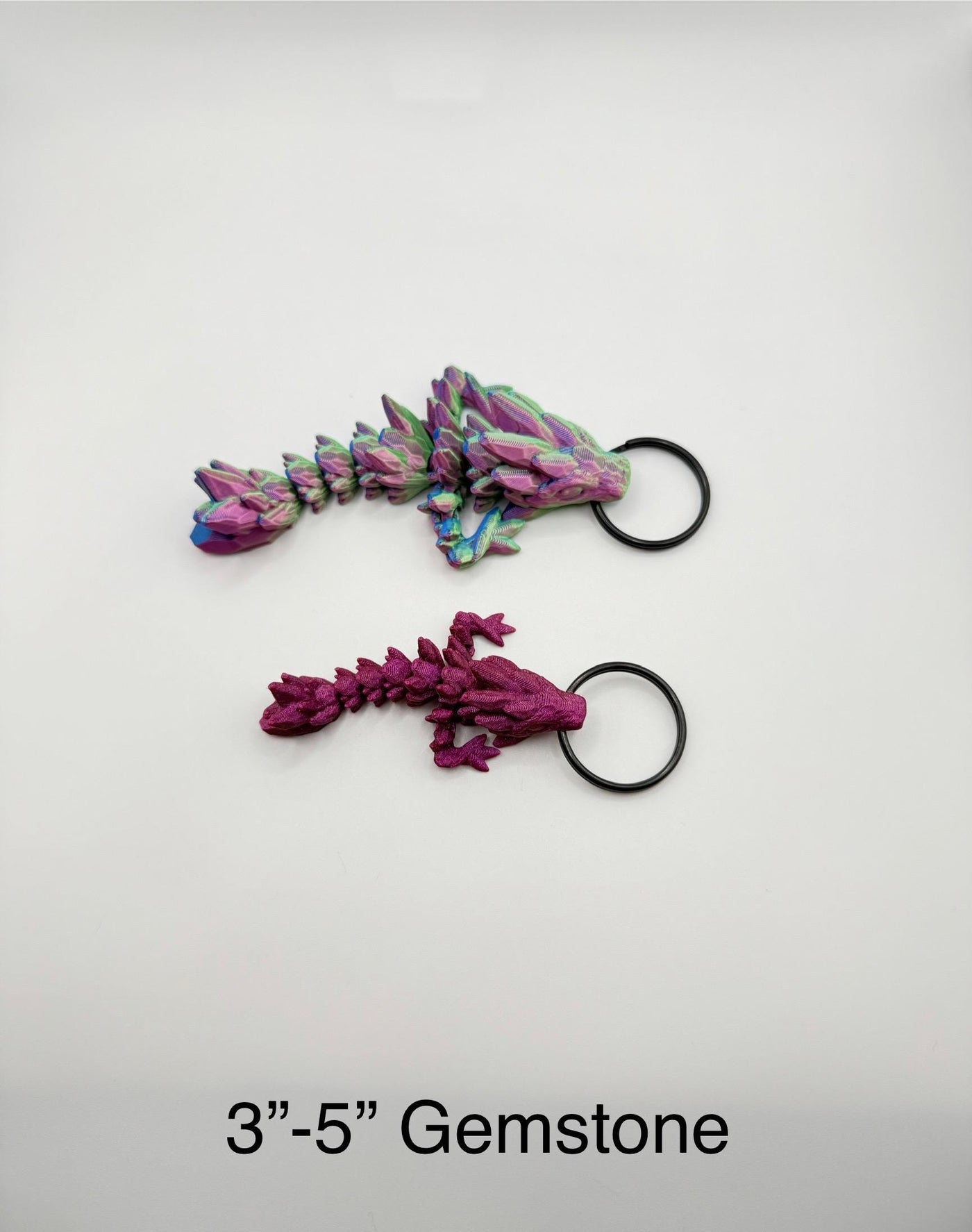 3D Printed Articulated Dragon and Tail Keychain , Unique Gift, Dragon Car Charm, Birthday Gift, Collectible Keyring Accessory, Kids Present