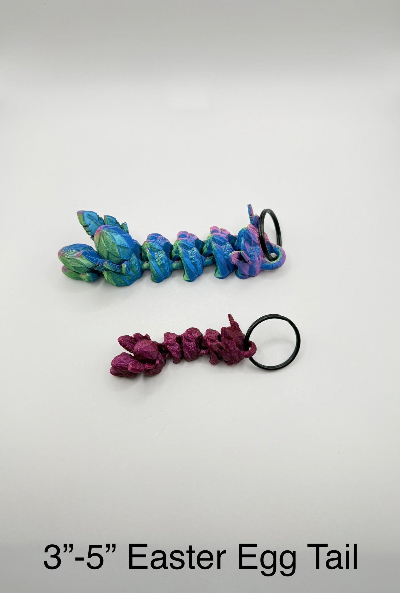 3D Printed Articulated Dragon and Tail Keychain , Unique Gift, Dragon Car Charm, Birthday Gift, Collectible Keyring Accessory, Kids Present