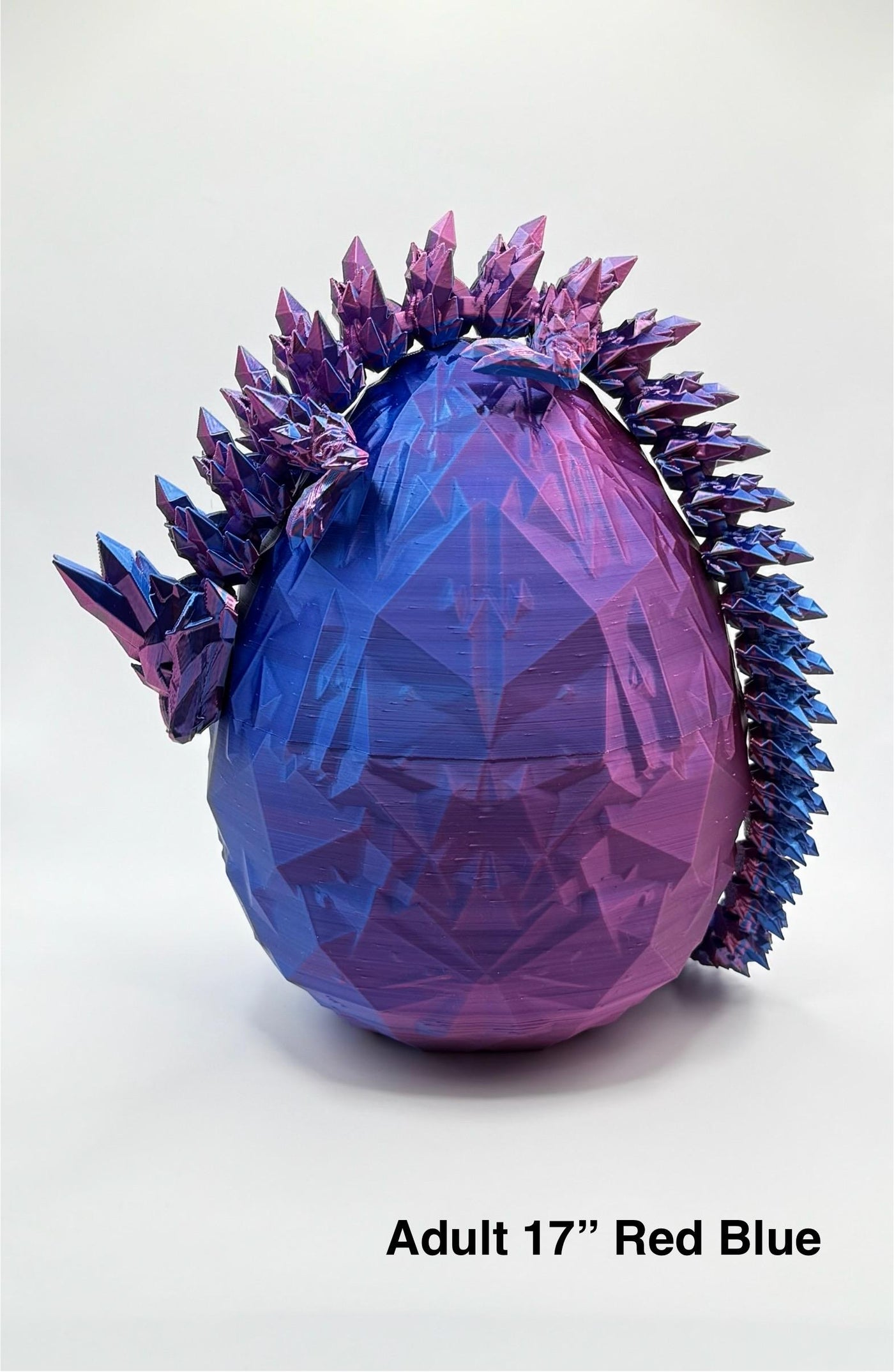 3D Printed Crystal Dragon, Articulated Dragon Figurine, Dragon Toy Handmade Children's Toys, Bookshelf Decor, Dragon Egg, Toddler Room Decor