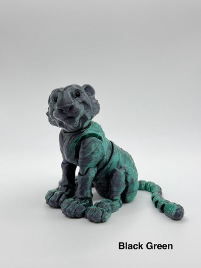 3D Printed Articulated Tiger: Sensory Fidget ToyFantasy Collectible Toddler Room Decor Birthday Gift, Bookshelf and Desk Decor Easter Gift