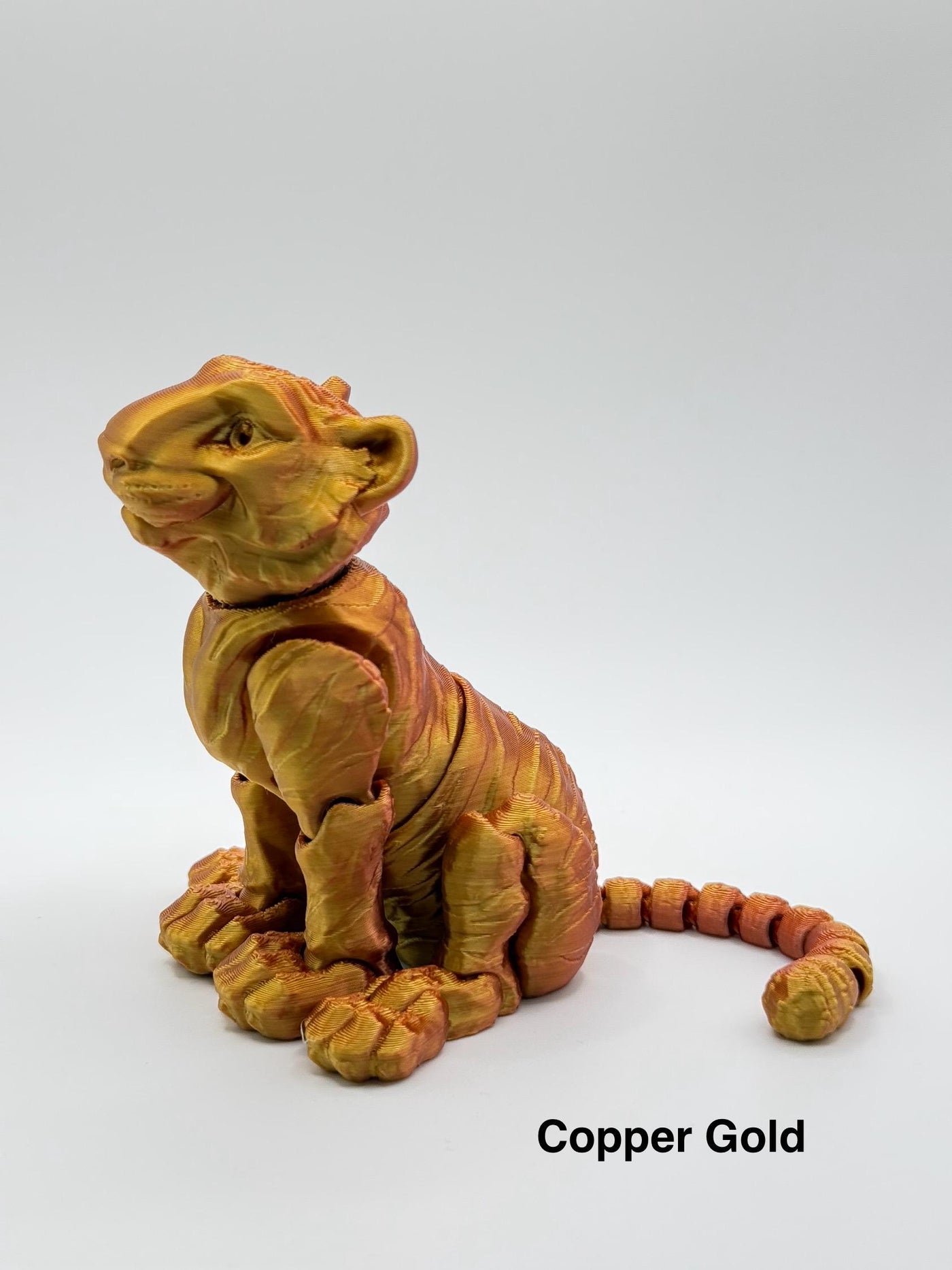 3D Printed Articulated Tiger: Sensory Fidget ToyFantasy Collectible Toddler Room Decor Birthday Gift, Bookshelf and Desk Decor Easter Gift