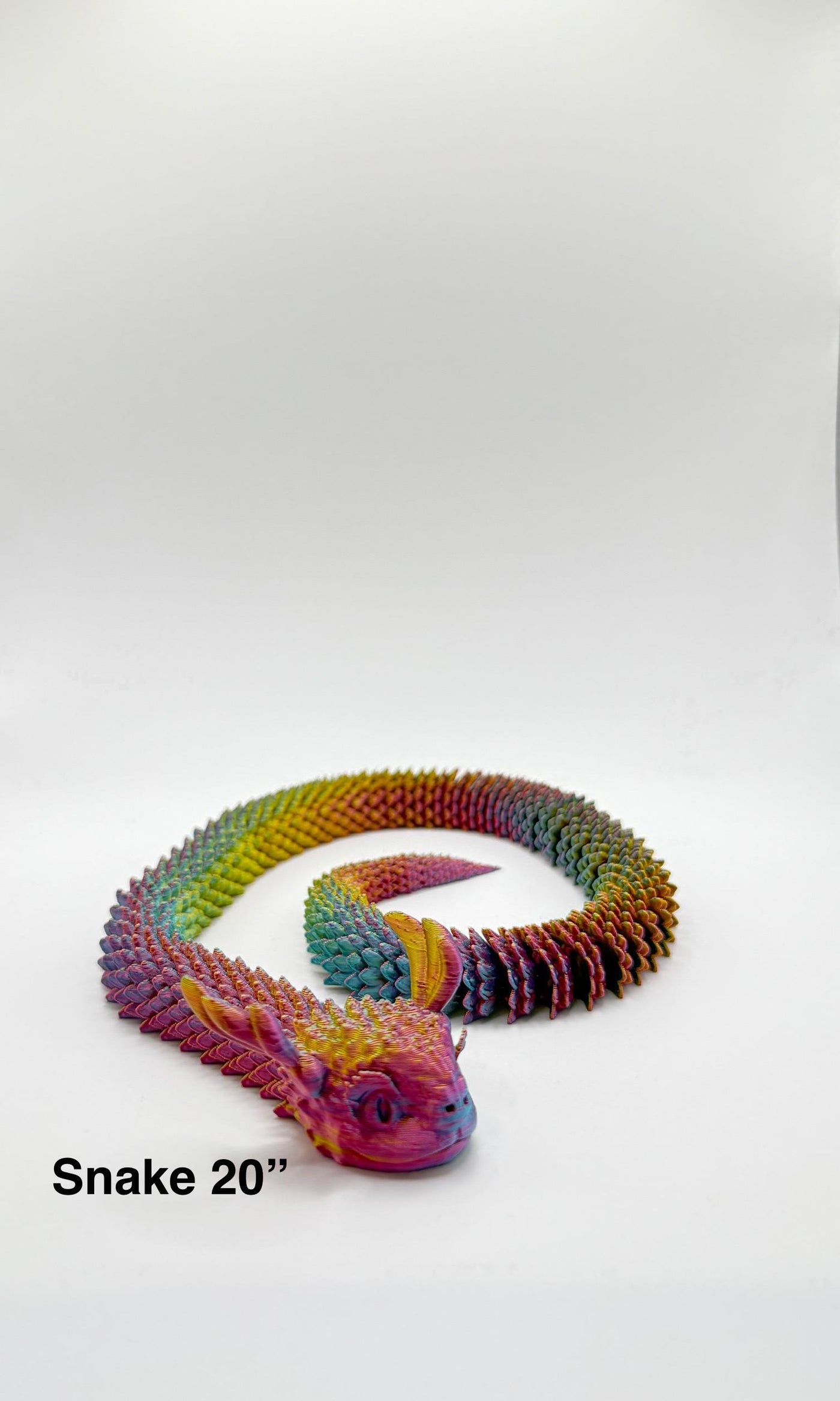 3D Printed Articulated Snake with Egg: Unique Sensory Toy, Bookshelf and Desk Decor, Birthday Gift, Toddlers Room Decor, Easter