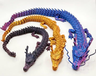 13" 3D Printed Articulated Dragon & Egg Figurine: Fantasy Collectible, Room Decor, Handmade Toy Gift, Toddlers Room Decor, Bookshelf Decor