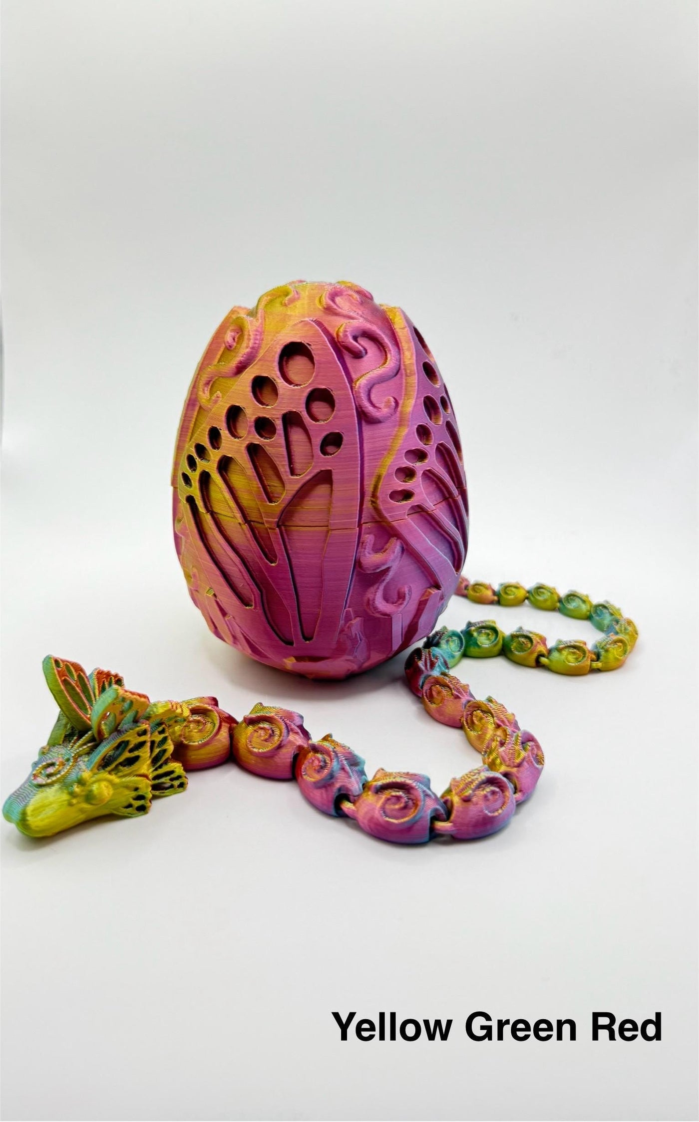 3D Printed Articulated Butterfly Dragon & Egg: Fantasy Collectible, Sensory Toy Gift, Bookshelf and Desk Decor, Toddler Room Decor, Birthday