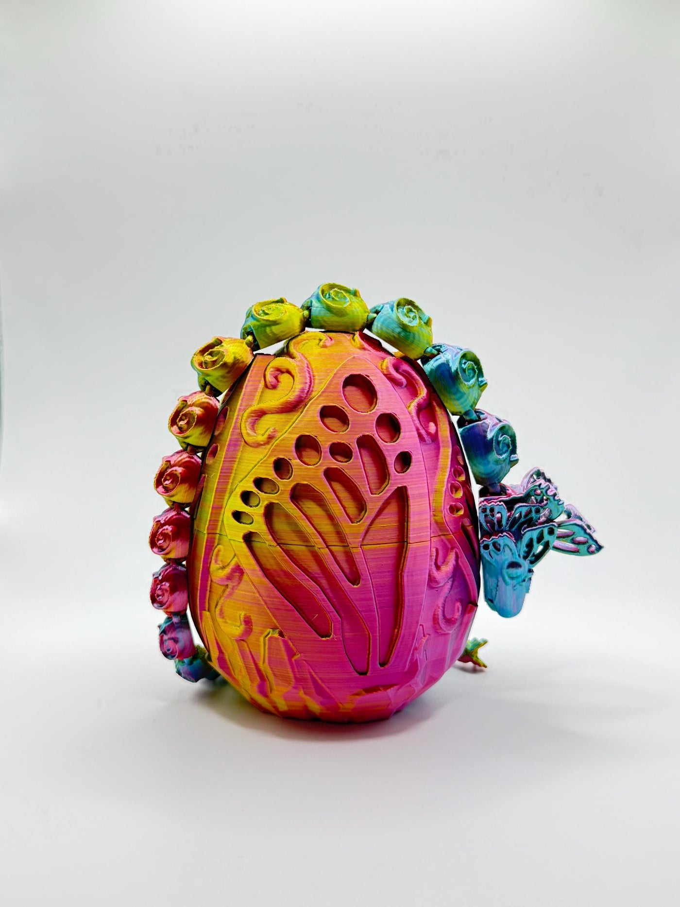 3D Printed Articulated Butterfly Dragon & Egg: Fantasy Collectible, Sensory Toy Gift, Bookshelf and Desk Decor, Toddler Room Decor, Birthday