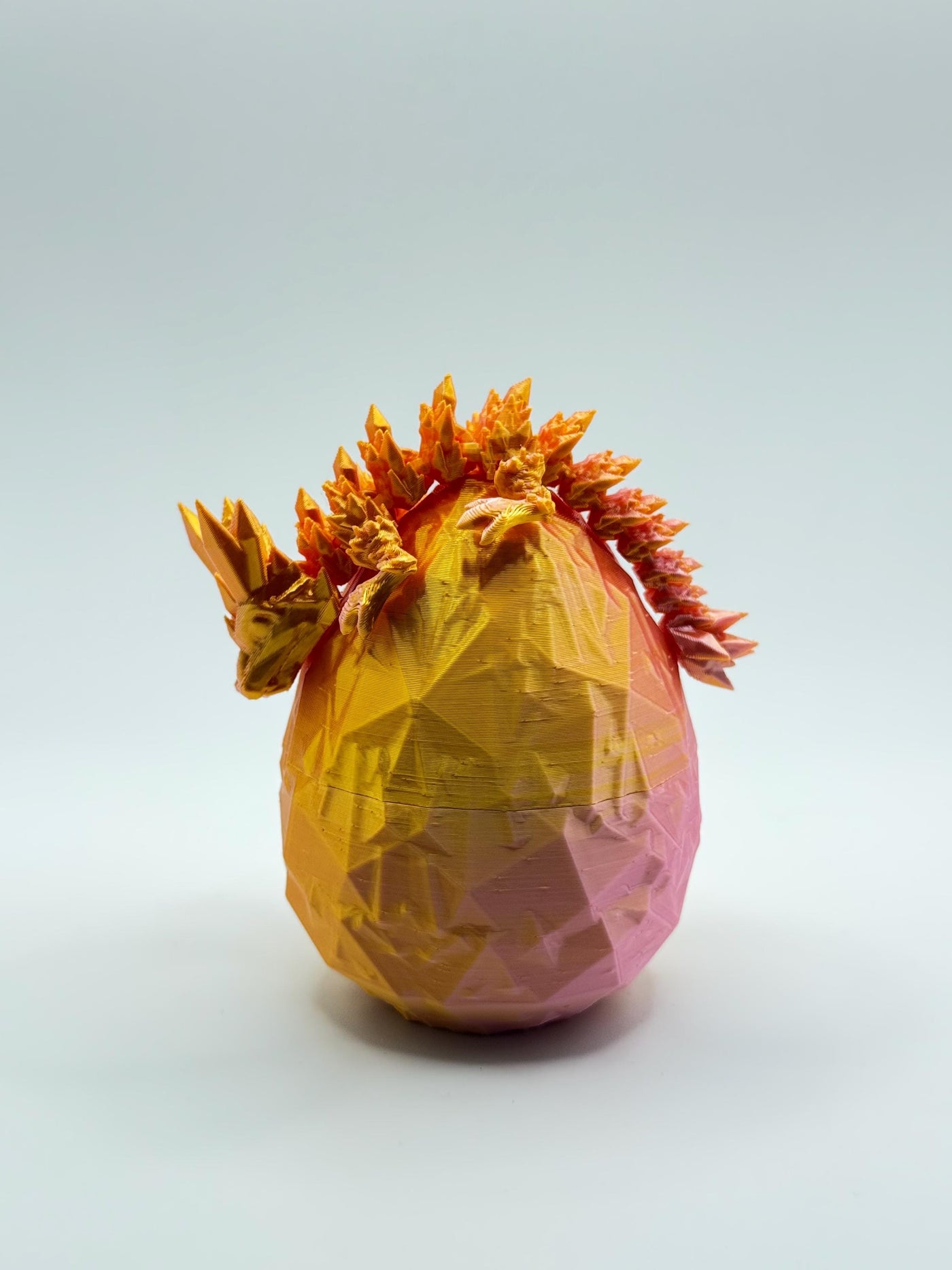 3D Printed Crystal Dragon, Dragon Egg, Toddler Room Decor, Dragon Toy Handmade Children's Toy, Bookshelf Decor, Articulated Dragon Figurine