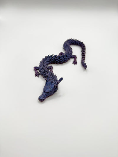 11" 3D Printed Articulated Dragon & Egg Figurine: Fantasy Collectible Desk Decor, Handmade Toy Gift, Bookshelf decor, Toddlers Room Decor