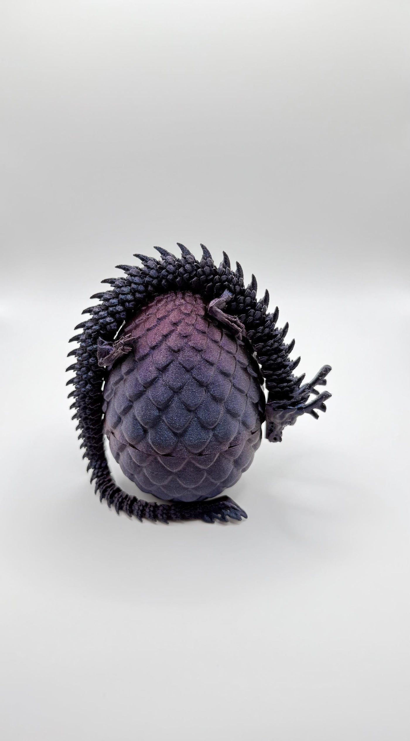 11" 3D Printed Articulated Dragon & Egg Figurine: Fantasy Collectible Desk Decor, Handmade Toy Gift, Bookshelf decor, Toddlers Room Decor