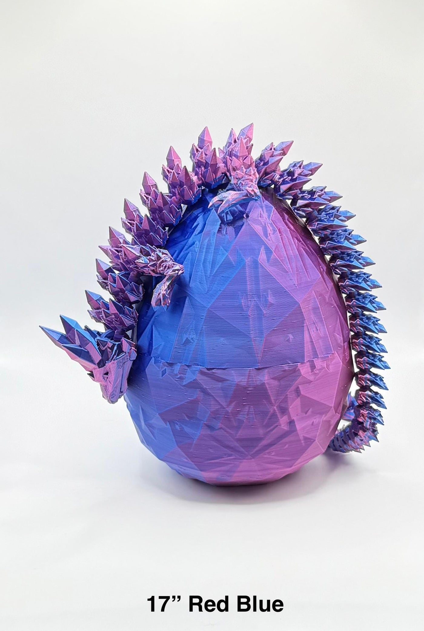 3D Printed Crystal Dragon, Articulated Dragon Figurine, Dragon Toy Handmade Children's Toys, Bookshelf Decor, Dragon Egg, Toddler Room Decor
