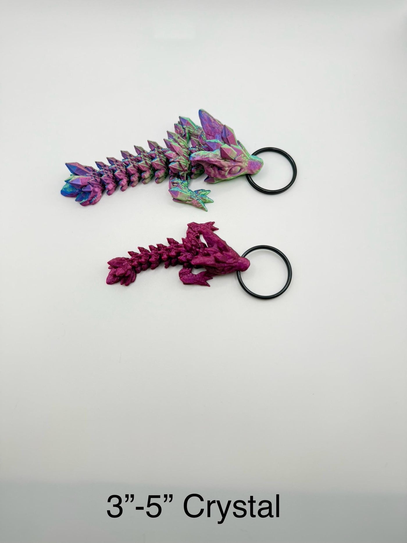 3D Printed Articulated Dragon and Tail Keychain , Unique Gift, Dragon Car Charm, Birthday Gift, Collectible Keyring Accessory, Kids Present